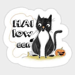 Cat halloween Sticker